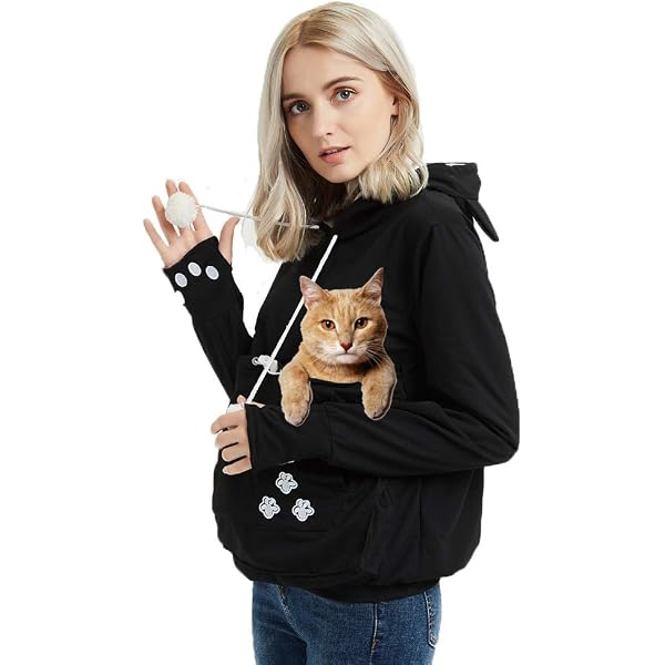 Damen-Kapuzenpullover Mit Großen Taschen, Fleece-g Produktbild-Vorschau 7