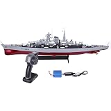 efaso RC S11 Barca telecomandata 1:438 RTR Dual Motors, fino a 30 km/h, tempo di gioco: 30 minuti, lunghezza totale 68 cm per bambini e adulti