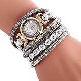 VJGOAL Damen Uhren, Frauen Mädchen Armbanduhr Elegant Atmosphäre Mode Trend Strass Süß Watch Kleiner Kopf Geburtstagsgeschenk