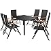 Produktbild vidaXL Garten Essgruppe 7-tlg. Poly Rattan WPC Alu Aluminium Gartenmöbel Set
