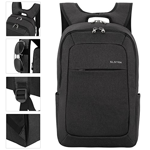 Laptop Rucksack Computer Notebook Tasche Geschäftsleute Reisen wasserdicht-schwarz - 5