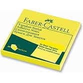 Faber-Castell Adhesive Notepad, 75x75MM, Phosphorescent Yellow