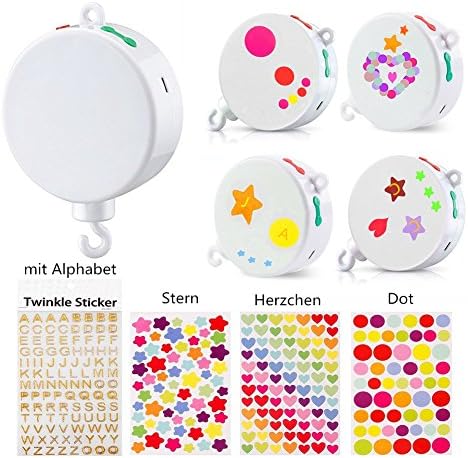 Baby Mobile,Goldbeing Crib Musical Mobile Cot Mobile Music Box Baby Music Box Toy Gift With 128M Micro SD Card Twelve Tunes- Battery-Operated, Without Brackets or Toys