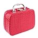 Segolike Professional Travel Cosmetic Bag Vanity Makeup Train Case Toiletry Organizer Storage Pouch - rose red RS.550.00