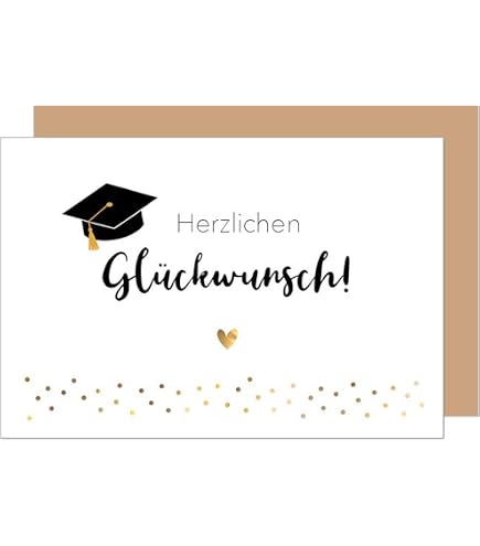 Edition Seidel Premium Glückwunschkarte Zur Bestandenen Prüfung - Quadratisch, 14,5x14,5 Cm, Mit Umschlag, Für Abitur, Studium, Abschluss
