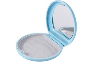 WHYCNJL 1 Pieza Caja Ferula Dental Caja De Retenedor Caja de Dentaduras Caja de Retención de Ortodoncia Caja Dentadura Postiza Caja de Prótesis Almacenamiento por Alineadores Dentales (Azul)