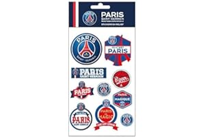 GRENADINE BOUTIQUE - PSG Planche d'autocollants Pop - UP 10 pièces Stickers Paris Saint Germains