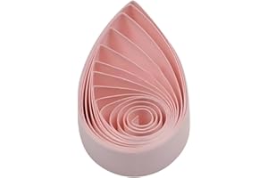 ODETOJOY Lot de 120 bandes de papier pour quilling - 3 mm - Couleur unique - Pour origami - Rose pâle