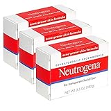 Neutrogena Acne-Prone Skin Formula Transparent Facial Bar 100 ml (Pack of 3)
