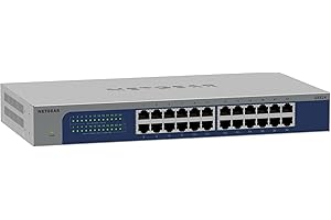 NETGEAR Switch Ethernet, non gestito a 24 porte (GS524), Montaggio su scrivania, a parete o su rack