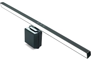 KepGrenn LED Computer Monitor Light Bar, Laptop Screen Light Notebook Computer Lamp Dimmable 3 Color (Black, 50cm)