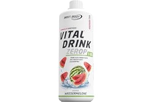 Best Body Nutrition Vital Drink ZEROP® - Pastèque, Boisson concentrée - sirop - sans sucre, 1:80 donne 80 litres de boisson, 1000 ml