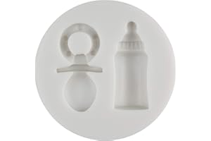 FUNSHOWCASE Stampo in silicone per cioccolatini e ciuccio, stampo in silicone per fondente, decorazione in silicone, stampo in argilla polimerica