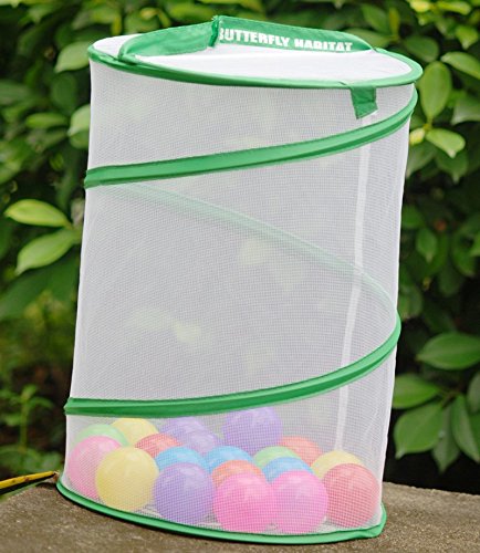 Pop Up Garden Bag wiederverwendbar Garten und Rasen und Leaf Bags faltbar tragbar Yard Waste Bag Insekten Carrier Netz lässt sich verstauen Live Schmetterling - 4