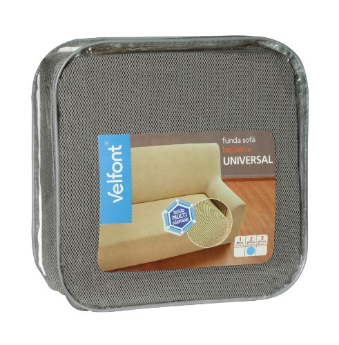 VELFONT – Bielastischer Sofabezug Universal – Sessel – Grau – verfügbar in verschiedenen Größen und Farben - 2