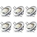 Produktbild Brandson – 6 x LED Einbaustrahler Einbauleuchte dimmbar und schwenkbar | LED | Gehäuse aus aluminium Druckguss dünn (Edelstahl-Look) | Abstrahlwinkel: 120 ° | 230 V | 4,0 W | 320 Lumen | Energie-Effizienzklasse A +
