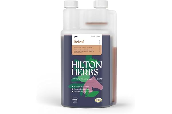 Hilton Herbs Releaf Gold 1 L Complément Alimentaire Cheval Anti Inflammatoire Naturel