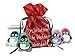 Produktbild Taschenwärmer Pinguin (4er Set) & Geschenkbeutel Weihnachten - tolles Wichtelgeschenk, Weihnachtsges