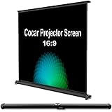 Cocar 50" 16: 9 Tragbare Projektionsleinwand für Mini/Professionelle LED/LCD/DLP Projektor Full HD Leinwand Selbst…