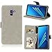 Produktbild Samsung Galaxy A8 2018 Plus Hülle, Galaxy A8 2018 Plus Handyhüle, Alfort Einfarbige Farbe PU Ledertasche Lederhülle Tasche Wallet Case Schutzhülle für Samsung A8 Plus (A730) 2018 Smartphone (Grau)