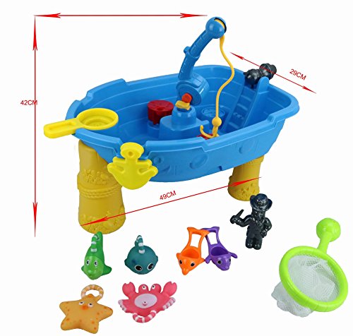 Pirate Boat Hook n Catch Fishing Game Childrens Activity Water Play Table Pirate Boat Hook n Catch Fishing Game Childrens Activity Water Play Table