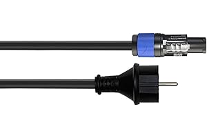 CORDIAL Cable PowerCON/Schuko 3 m Cable de alimentación Powercon Standard