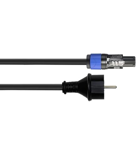 Cablecc Câble adaptateur secteur IEC 60320 C8 vers prise C7 mâle vers femelle 30 cm