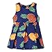 Produktbild JUTOO Kinder Infant Kid Mädchen Ananas Print Sleveeless Zipper Princess Dress Clothes (Blau90)