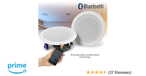 Power Dynamics Ceiling Speakers 60w Wireless Bluetooth Audio
