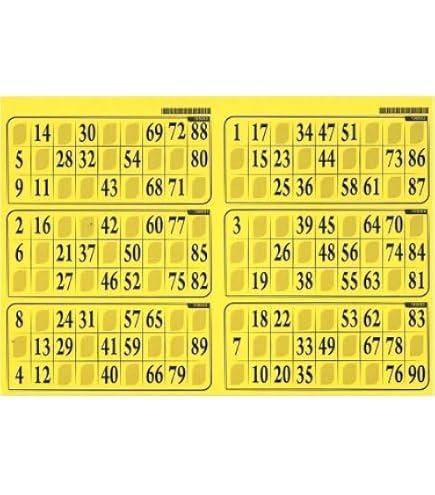 Cartons Epais pour jouer au Loto | Plaque 12 Cartons Rigides Pas Cher