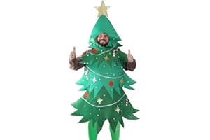 I LOVE FANCY DRESS LTD Fantazyjny kostium choinki, unisex, kostium bożonarodzeniowy, dla dorosłych, kostium bożonarodzeniowy, zabawny kostium bożonarodzeniowy, jeden rozmiar