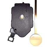 Complete New Quartz Pendulum Clock Movement Kit & Black Metal Hands - Clock Making - DIY (Single Pack - 76mm Black Hands)