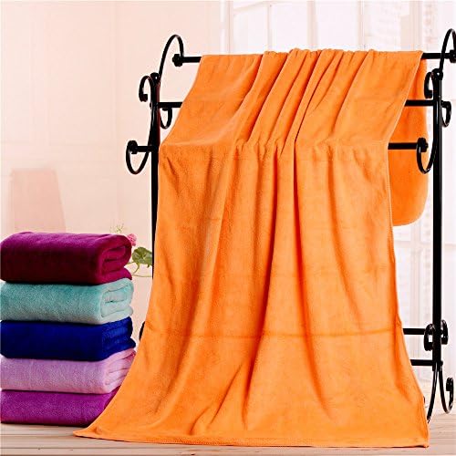 Suhang bath towel Purple Bath Large Bath Towel Foot Bath Towel Large Bath Towel Travel Sofa Massage Extra Soft Towels Orange 140X70Cm
