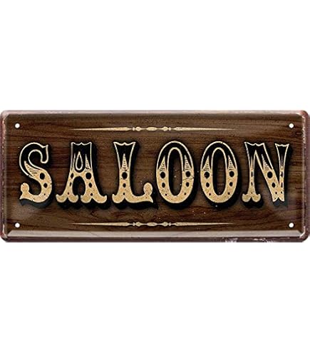 Targa Decorativa In Metallo Check Your Guns At The Door - 28x12 Cm, Vintage Con Bordi Rilievi E Fori, Per Garage, Bar O Officina - 2