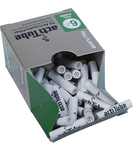 50er ActiTube Aktivkohlefilter SLIM 7mm Filter Aktivkohle Tune 1 Pack 50 Filter
