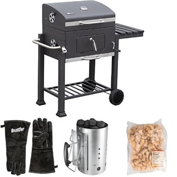 El Fuego Holzkohlegrill Ontario Grau 115x107x67 Cm