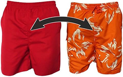 Turnable men's swimming short MAGIC by COOL24 - Red - XXL