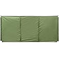 eurNhrN Wind Breakers Camping Rainproof Oxford Cloth Windbreak Screen 3 Panel Lightweight Windbreaker Privacy Shield Army Green 98.4 * 27.6inch Exercising Items