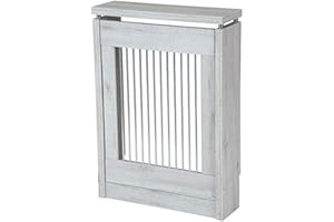 TOPKIT | Cubreradiador Cristian 3060 |60 cm de Ancho|Cubreradiador pequeño|Diseño Elegante|Blanco Mozart