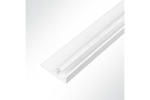 ‎LYSEL LYSEL® Kederschiene Kederleiste Kederprofil Kunststoff Weiß 15,5x33,3mm 45° Länge 3m