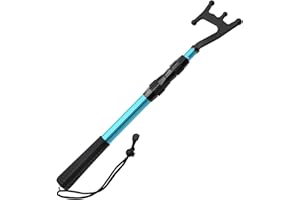 KOMCLUB Telescopic Boat Hooks for Docking Boat Hook Floating Docking Pole Luminous& Heavy-Duty Design Rust-Resistant Fiberglass & Aluminum Push Pole for Docking