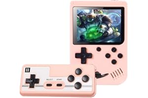 CZT Macaron Retro-Videospielkonsole Doppelspieler-Handheld-Spielekonsole eingebaute 800 Spiele AV-Out-elektronisches Spielgerät tragbare Spielkonsole für Kinder