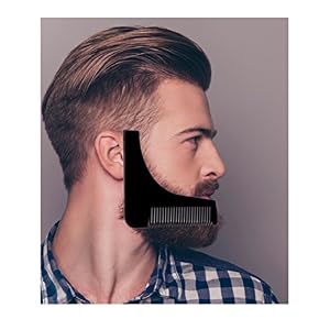 Beard template and comb by StahlBart: template shaving aid for a proper shave, grooming and stubbles | beard comb and… - Image 3