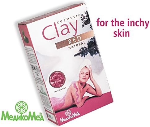 MedikoMED COSMETIC RED CLAY 100g. (face, body and hair MASK) THE BEST price on Amazon!!