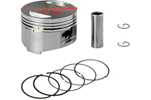 TOTMOX 1 juego de pistón Pitbike Pit Dirt Bike kit de pistón, un kit de reemplazo estándar para todos los motores de 110 cc a 125 cc con pistones de 52,4 mm y pines de pistón de 15 mm