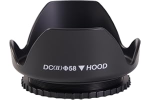 COALWOP Gegenlichtblende Lens Hood 58mm Universal Tulpe Blume Sonnenblende Streulichtblende für Sony Nikon Canon EOS 4000D 3000D 2000D 90D 80D 77D 250D 1500D 1300D Reduziert Objektiv Flare und Blendung