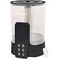 Oriley 2113 Ultrasonic UV Protection Cool Mist Humidifier All Buttons On Unit & Remote Control Improves Air Quality & Humidifies Room in Home or Office (1 Year Warranty, 5.5L, 22W, Transparent Black)