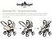 Bergsteiger Rio Combination Pram; soft changing bag; diaper bag; (10-piece mega set; 8 colours)