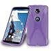 Produktbild Lenovo Google NEXUS 6 / 6X Silikonhülle in LILA von Cadorabo - X-Line Design TPU Schutzhülle für NEXUS 6 – Handyhülle Bumper Case Backcover in FLIEDER VIOLETT