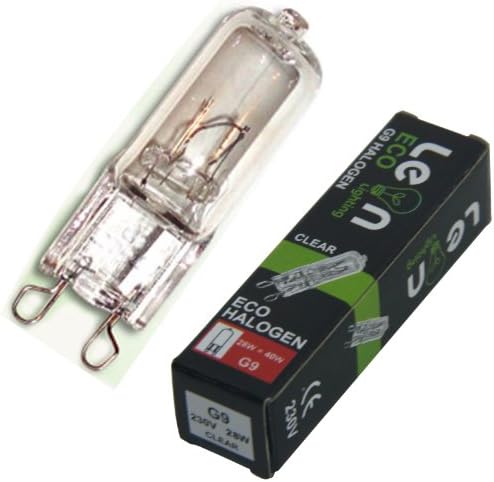 5 x G9 28w Clear ECO Halogen Capsule Bulbs 220-240v Energy Saving 28w with 40w Light output